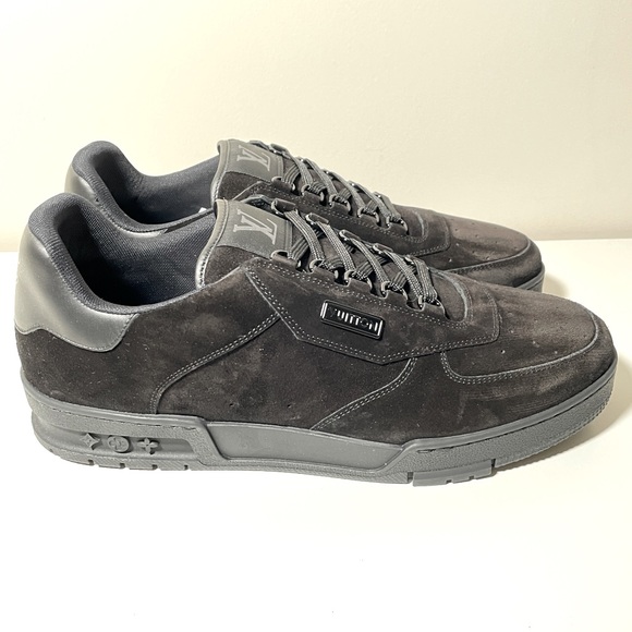 COPY - Louis Vuitton Trainer Sneakers “Uniform” Suede Black by Virgil Abloh - Picture 2 of 7